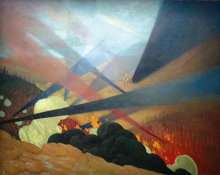 Félix Vallotton, Verdun, 1917, huile sur toile, 114 × 146 cm, musée de l'Armée, Paris.