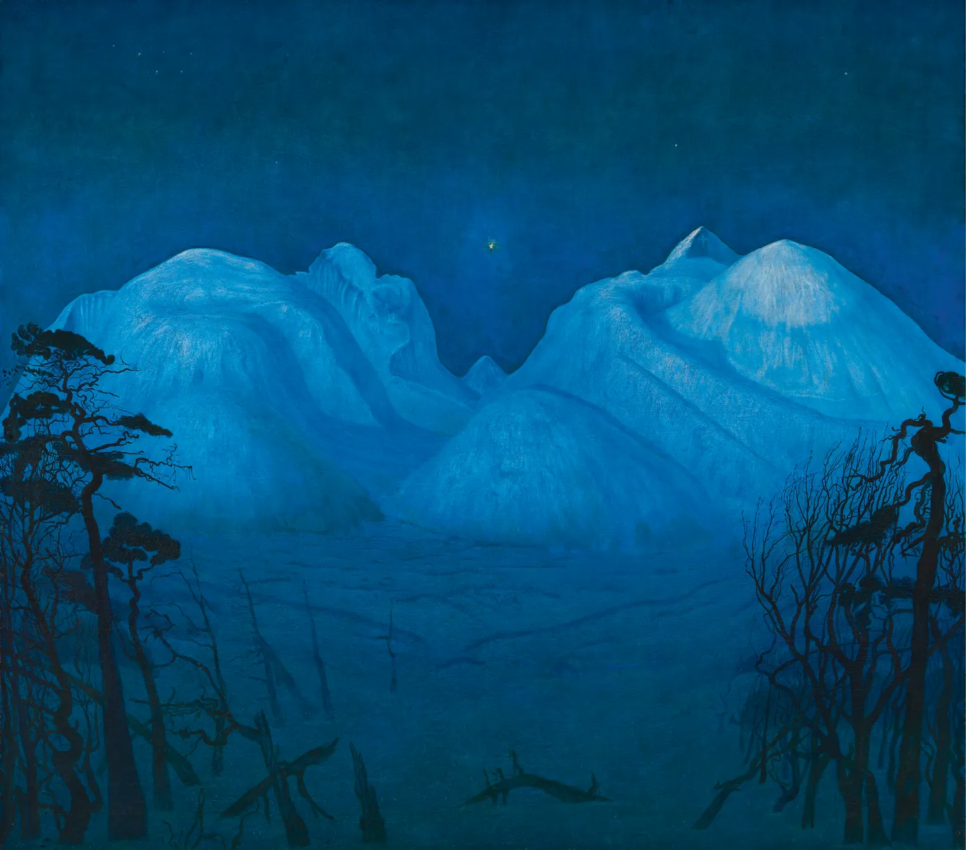 Harald Oskar Sohlberg, Nuit d'hiver à Rondane, 1914