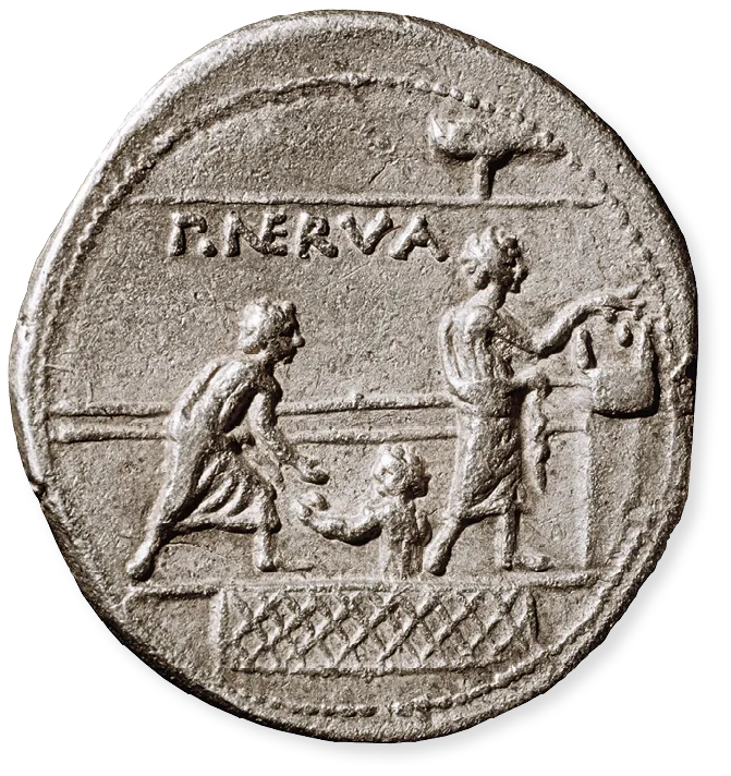 Photographie Monnaie romaine en argent
