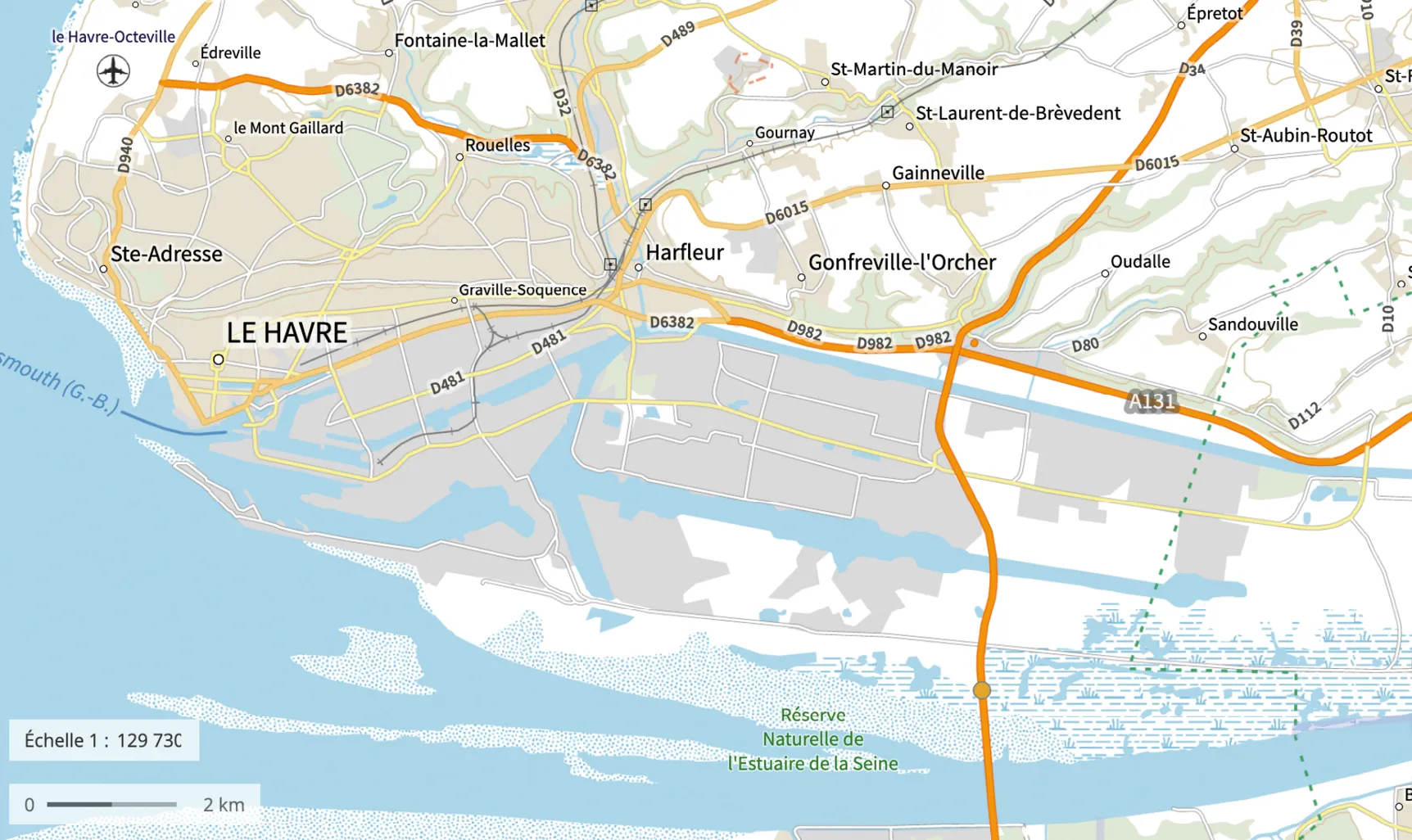 Cartographie du port du Havre