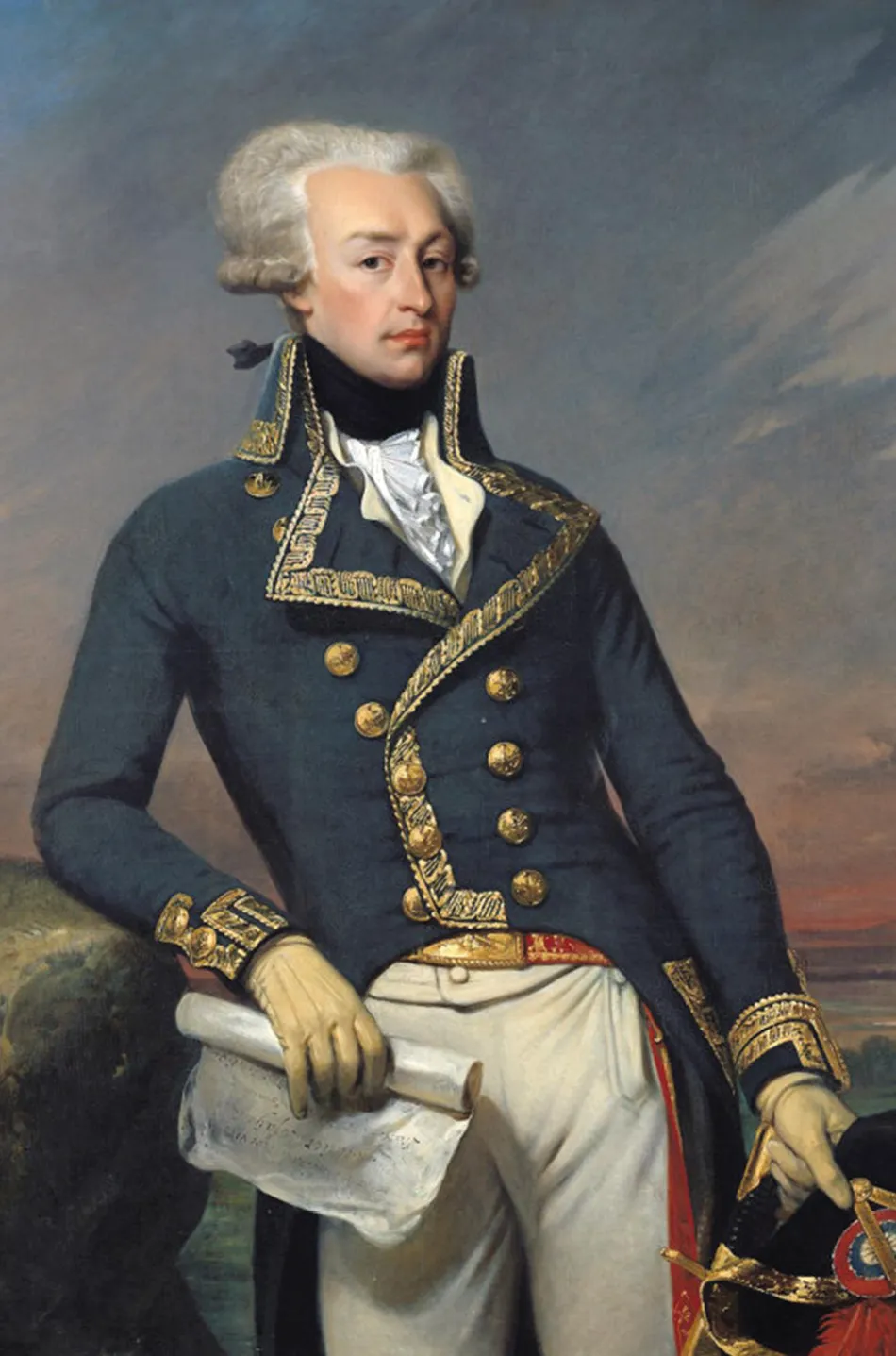 Joseph-Désiré Court, Gilbert du Motier, marquis de La Fayette,
lieutenant général, 1834, huile sur toile, 135 × 100 cm, musée
national du château de Versailles.