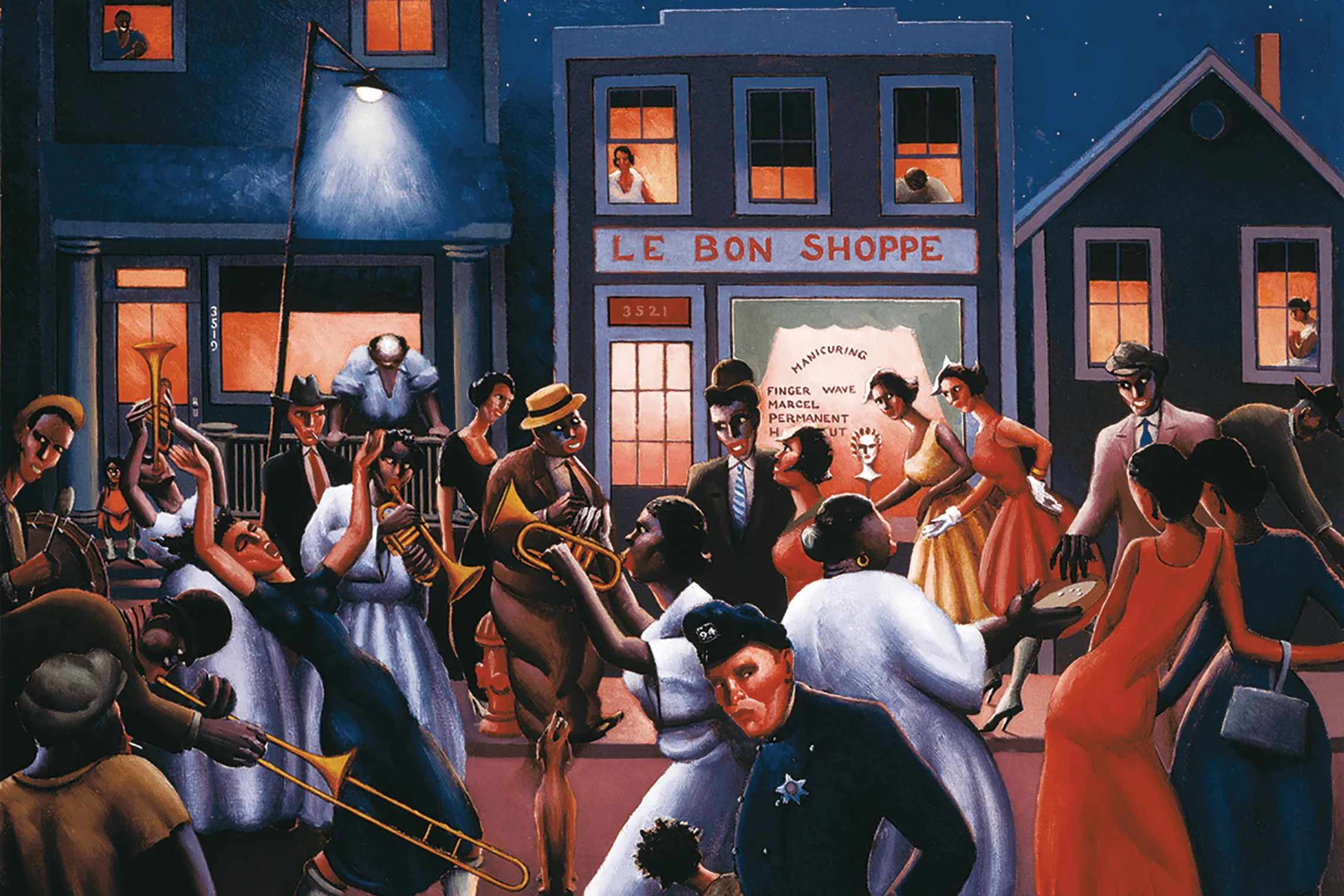 Archibald J. Motley Jr., Street Scene Chicago