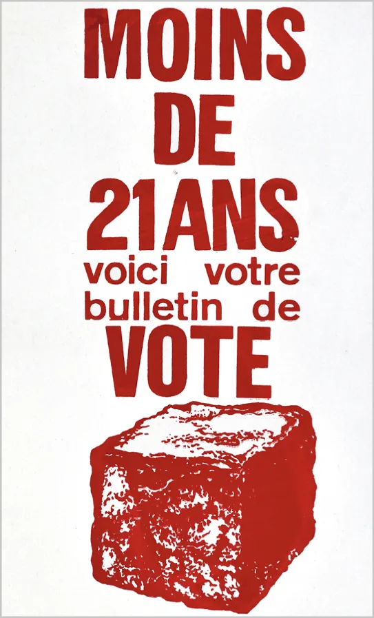 Vote moins de 21 ans