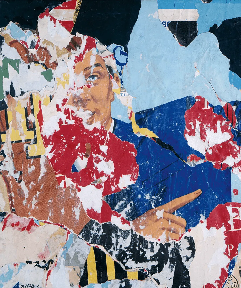 Mimmo Rotella, Sans titre, 1962