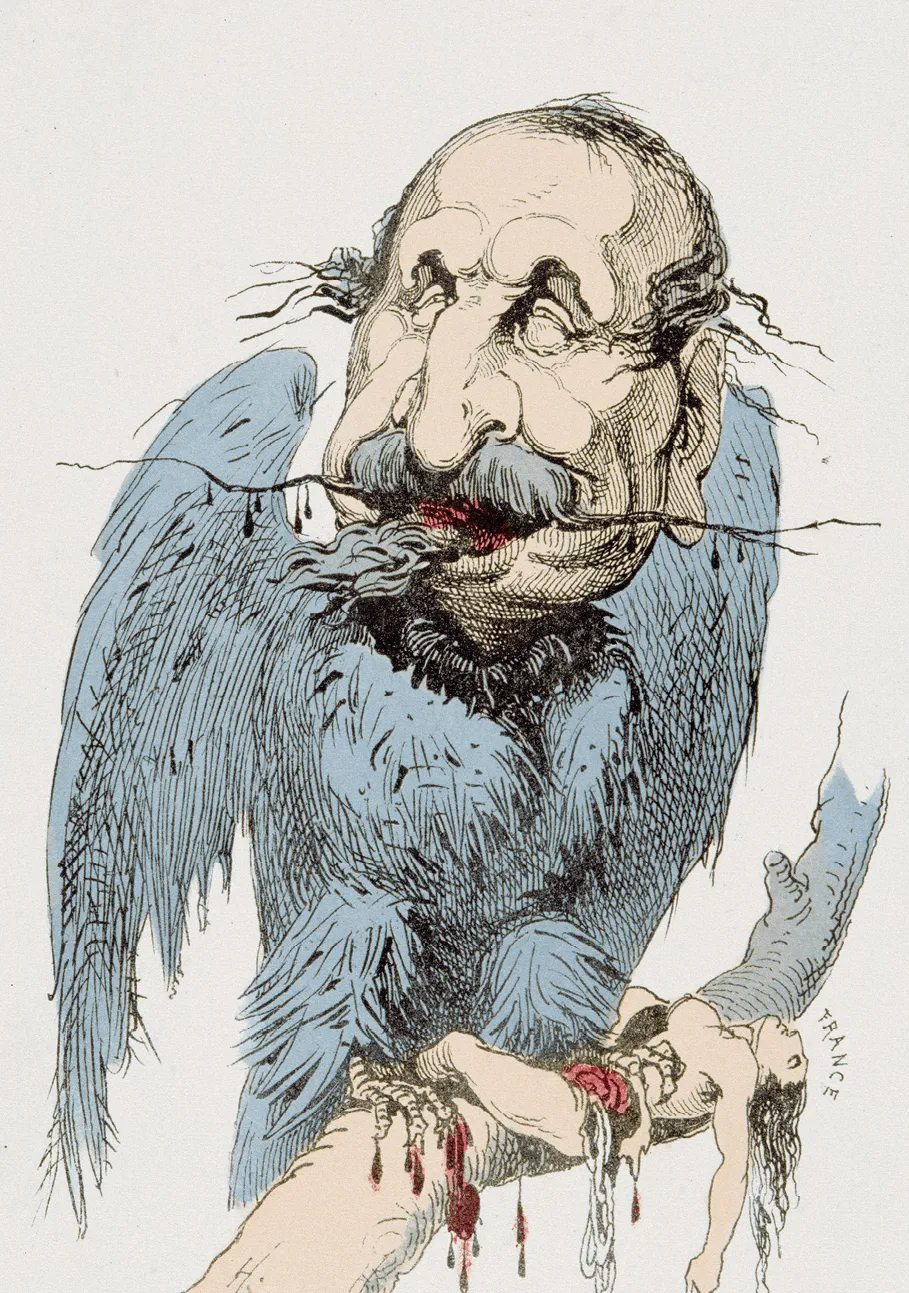 Paul Hadol, « Le Vautour »,1870, lithographie.