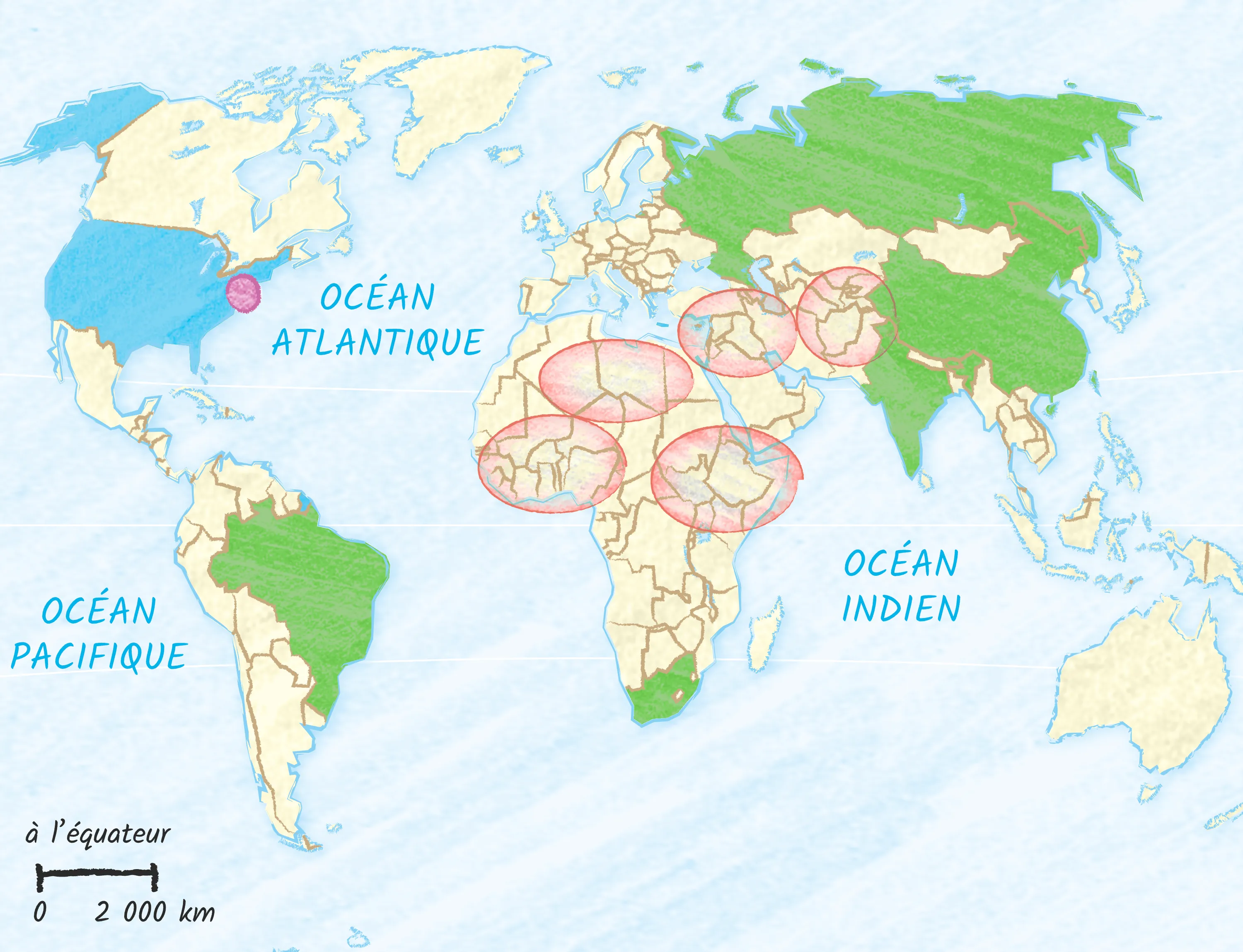 Carte du monde après 1989
