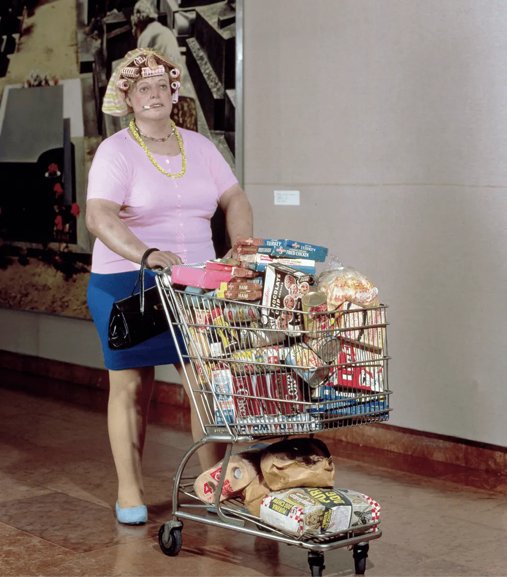 Supermarket lady