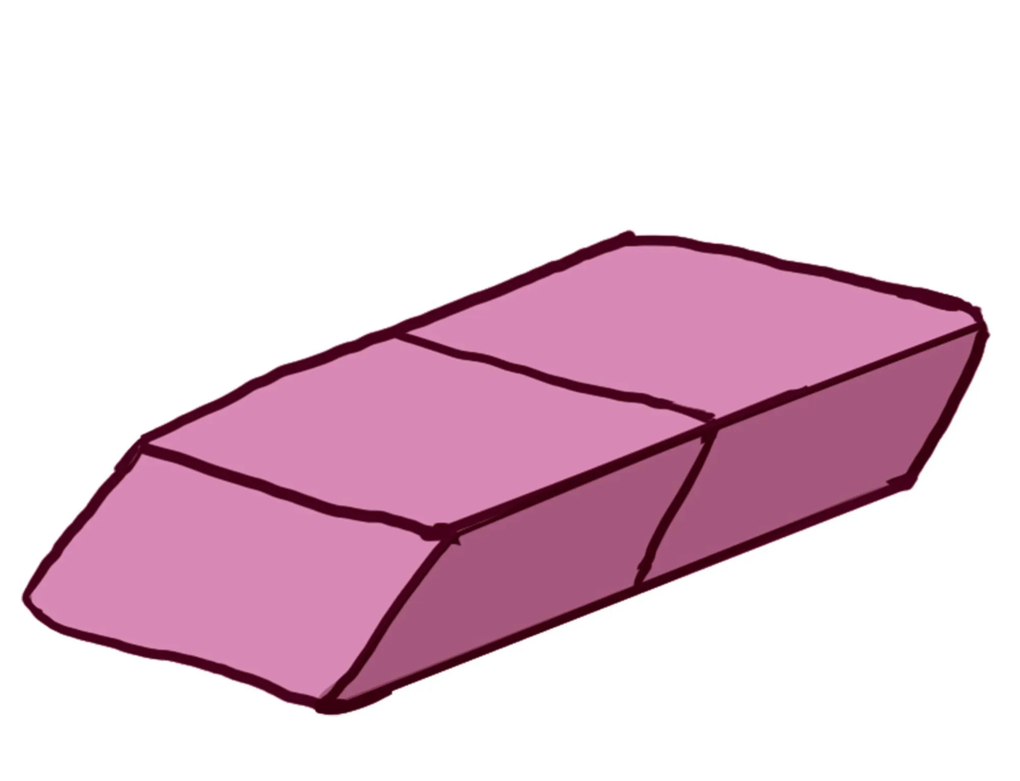 A pink rubber