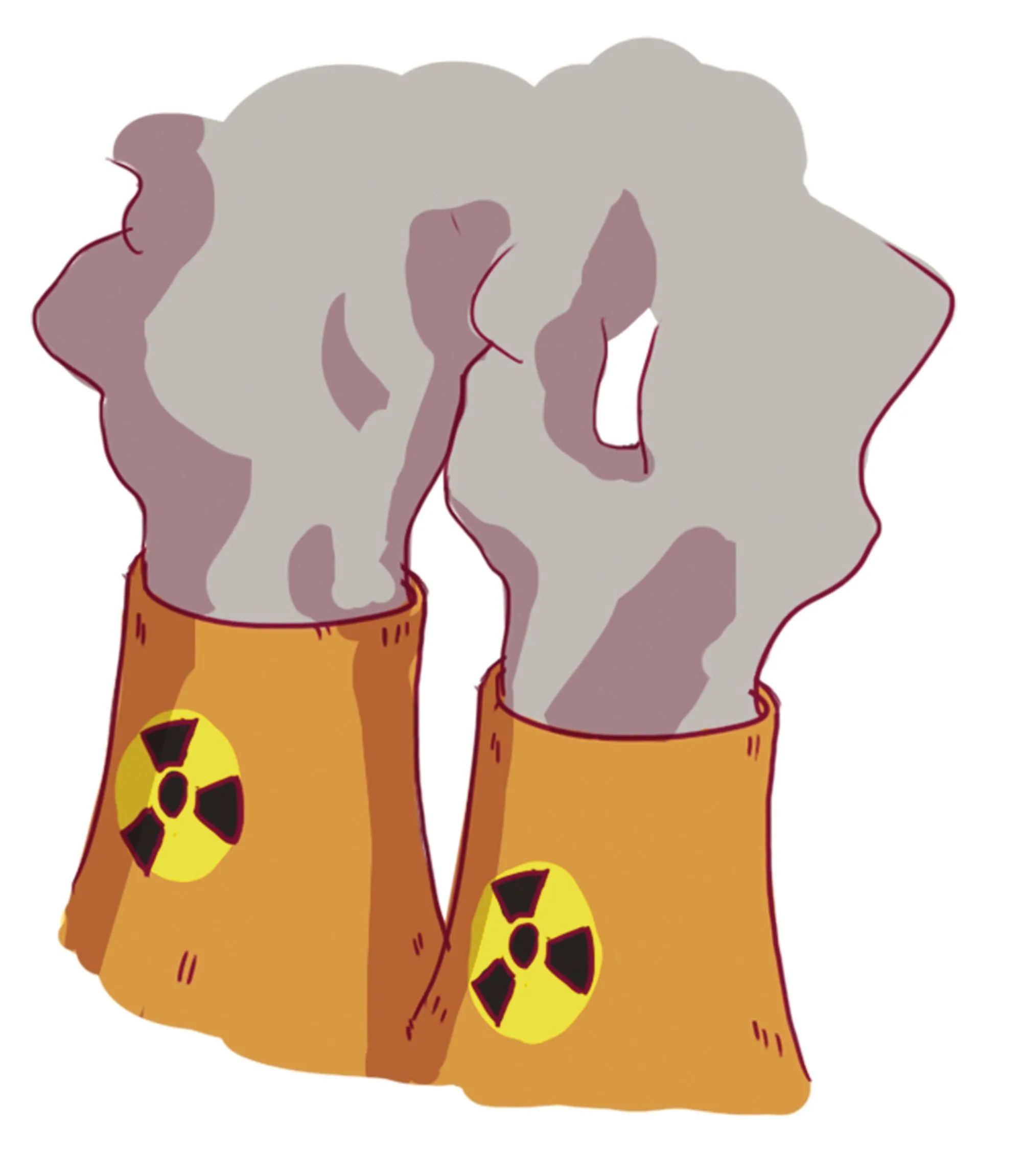 cheminées de centrale nucléaire