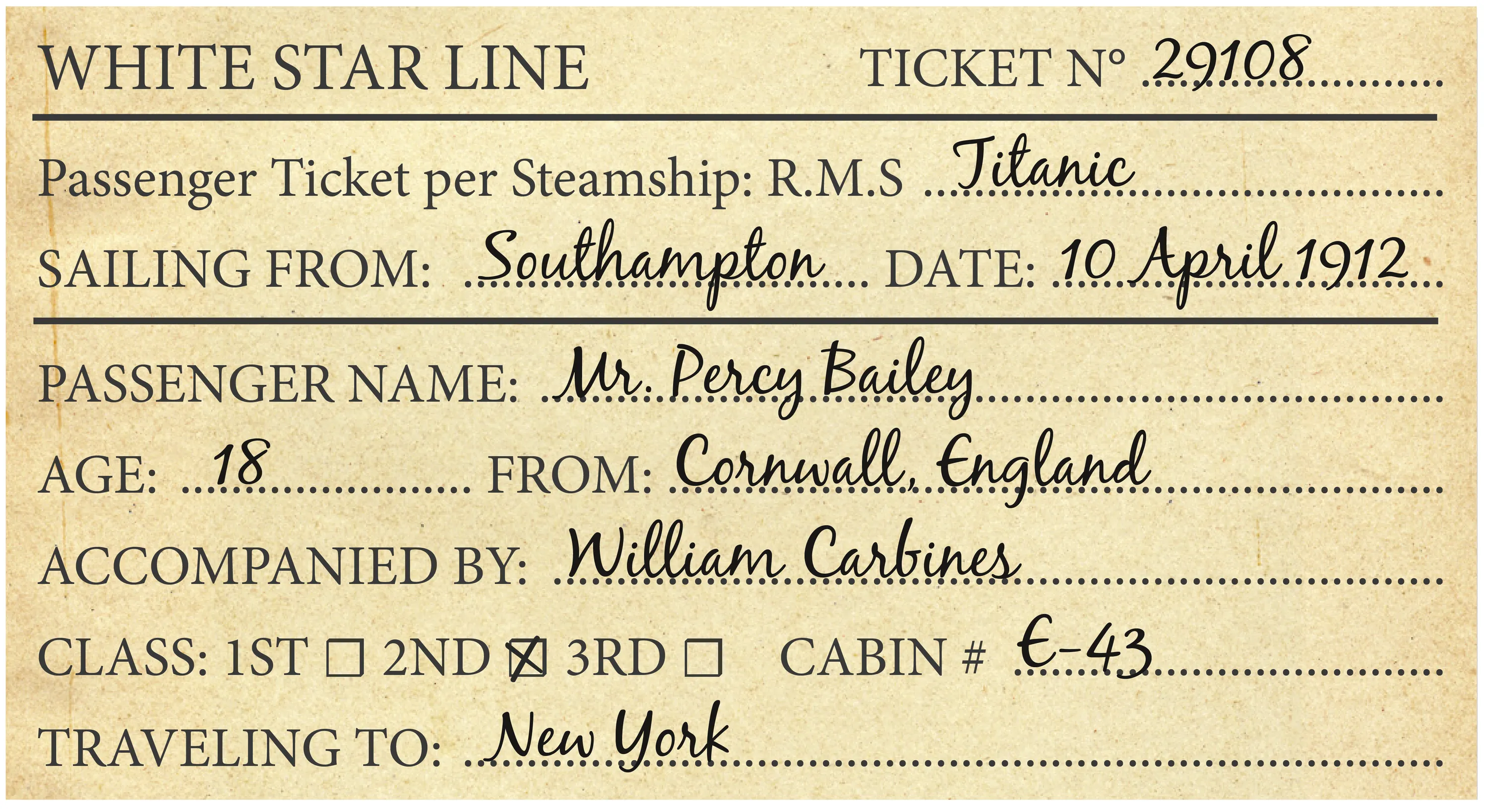 Passenger ticket