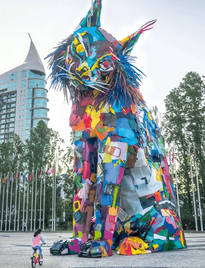 Bordalo II, Lynx ibérique, 2019