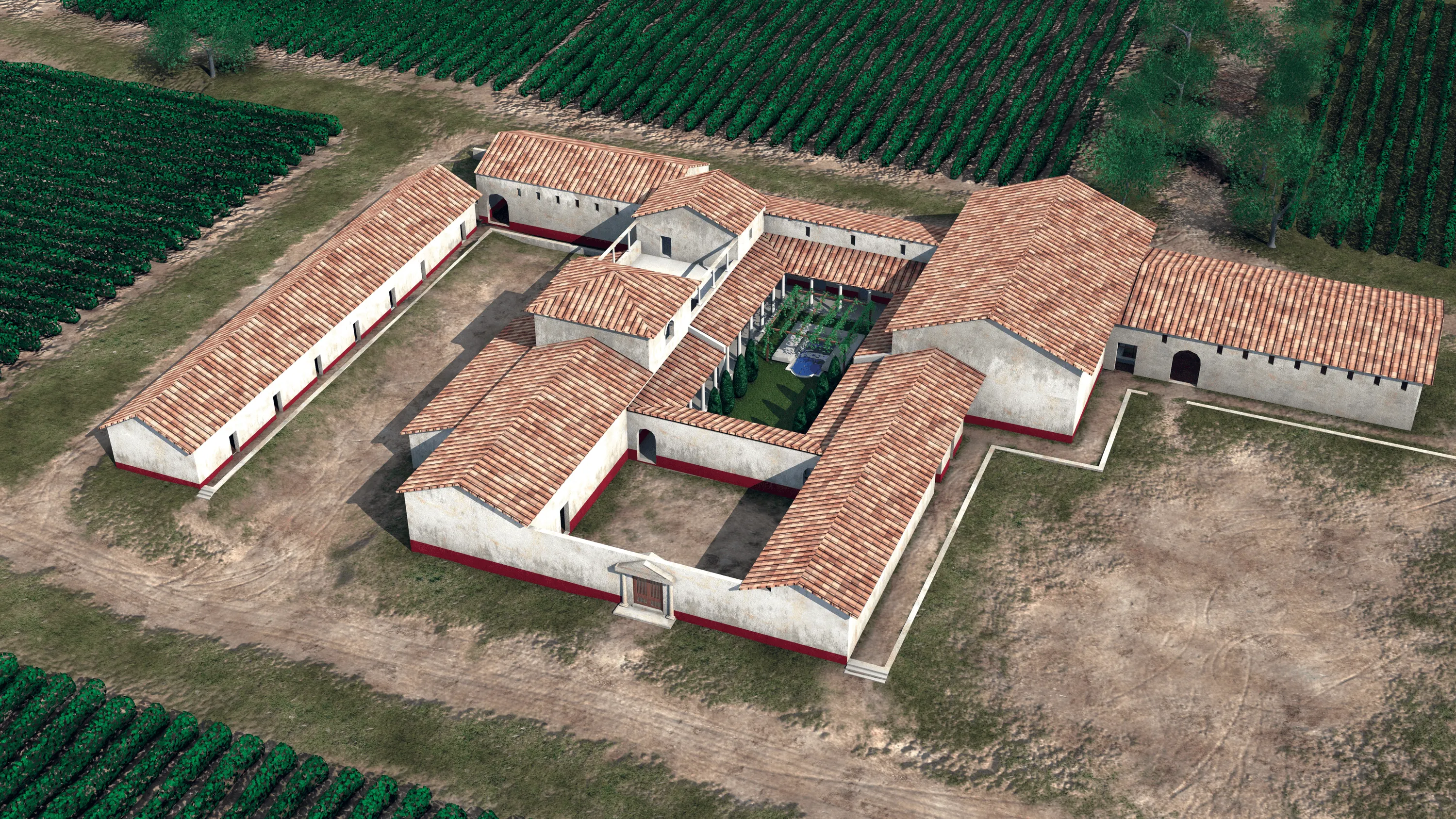 Reconstitution d'une villa gallo-romaine