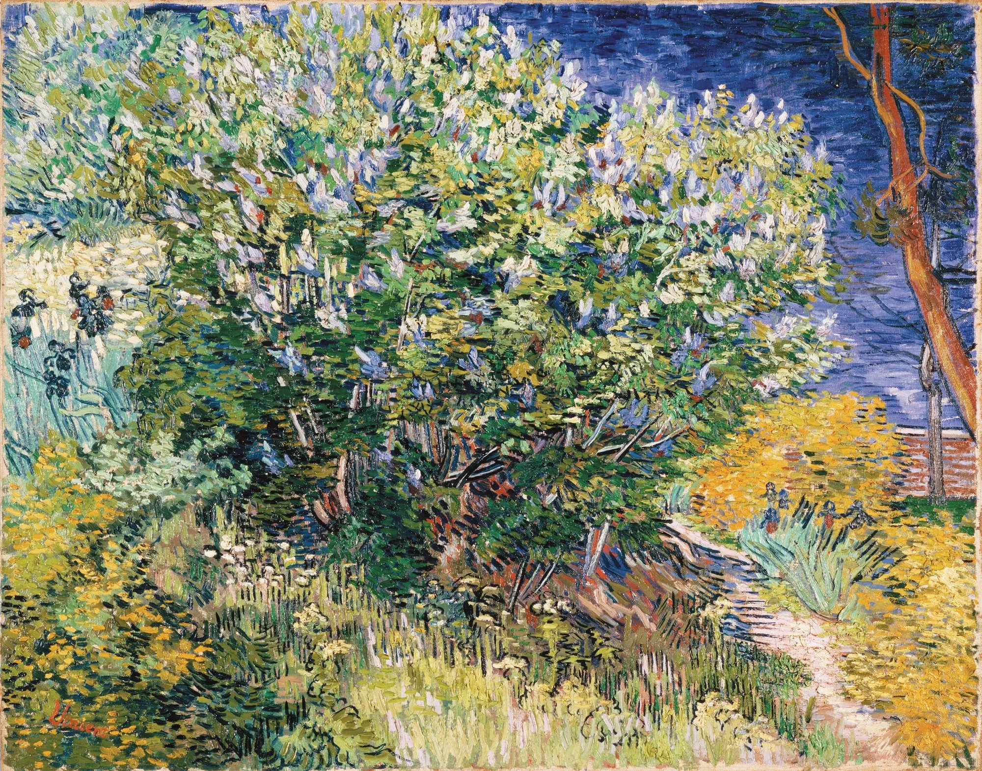 Tableau Lilas du jardin de l'hôpital - V. Van Gogh