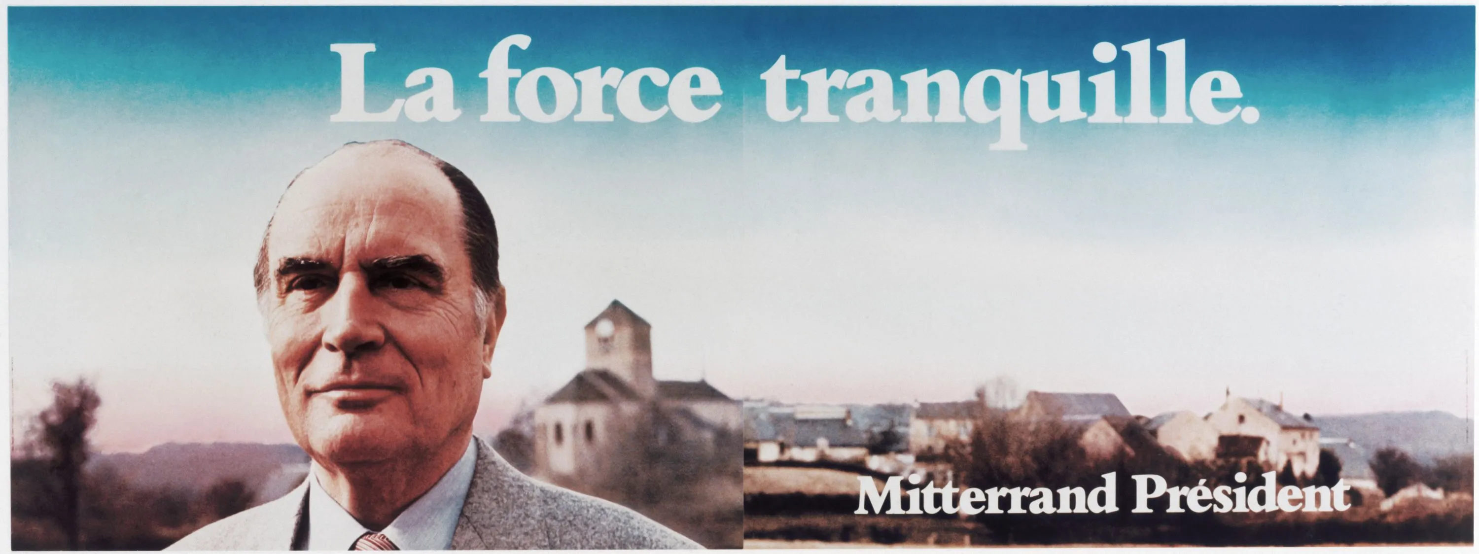 Affiche officielle de Mitterrand, 1981.