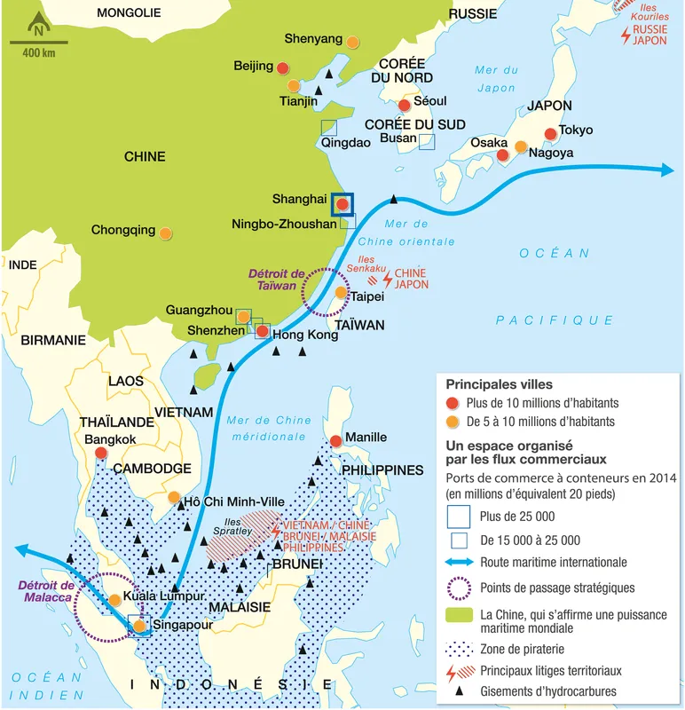 Les littoraux et la mer en Asie orientale : des espaces exploités et disputés