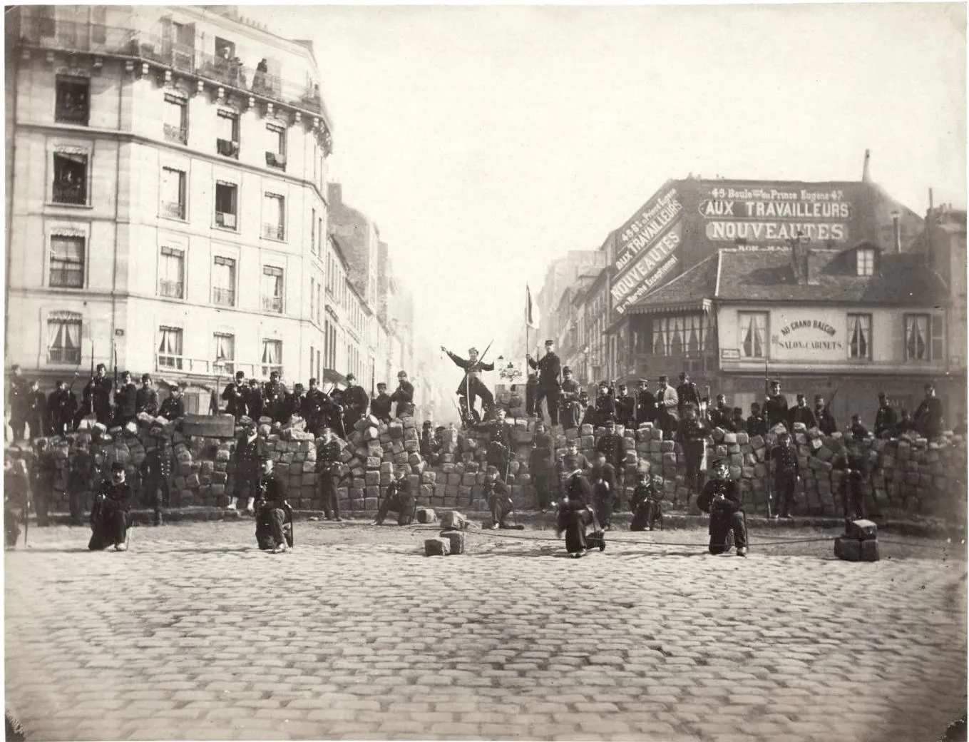 Photographie de Paris après le siège de l'hiver 1871