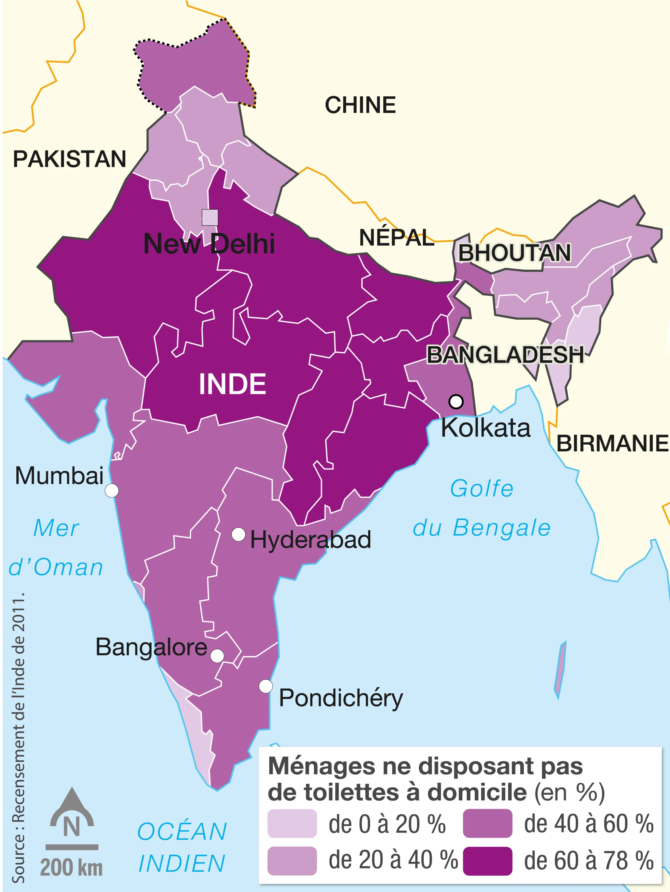 L'accès aux toilettes en Inde