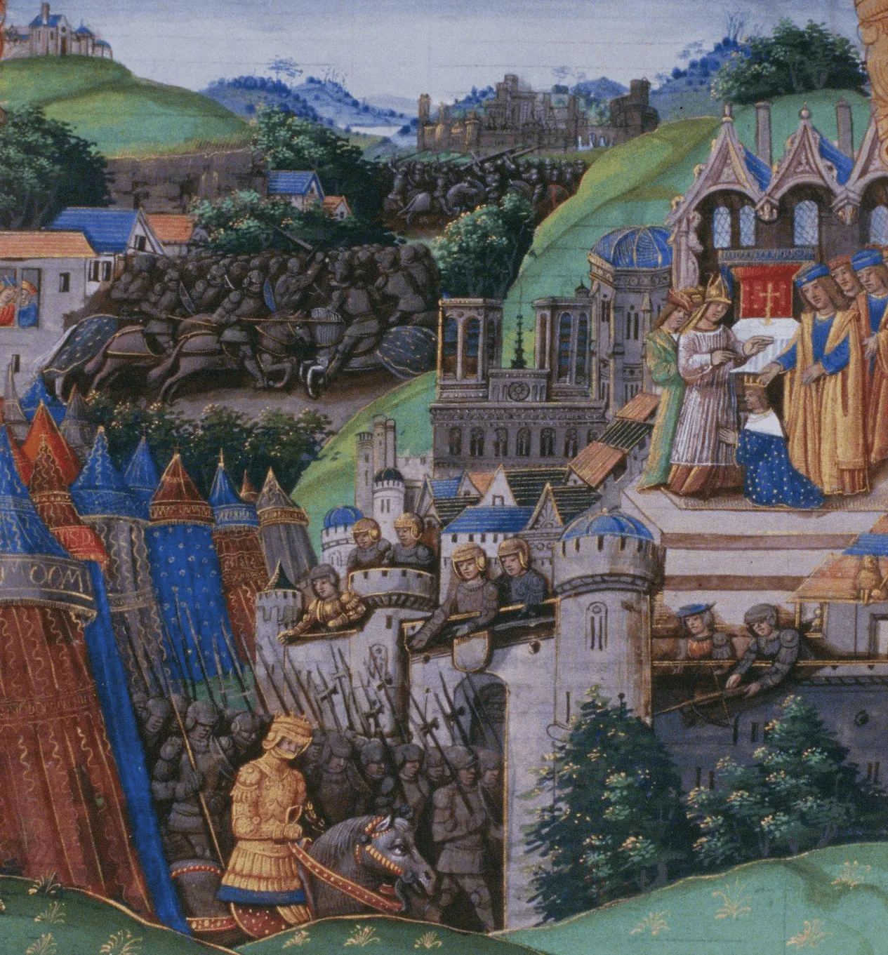 Charles VII entrant à Reims 