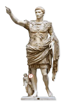 Doc. 1 Statue d'Octave Auguste en général vainqueur (imperator)
