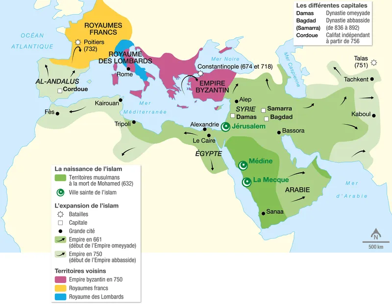 Le monde musulman (VIIe - IXe siècle)