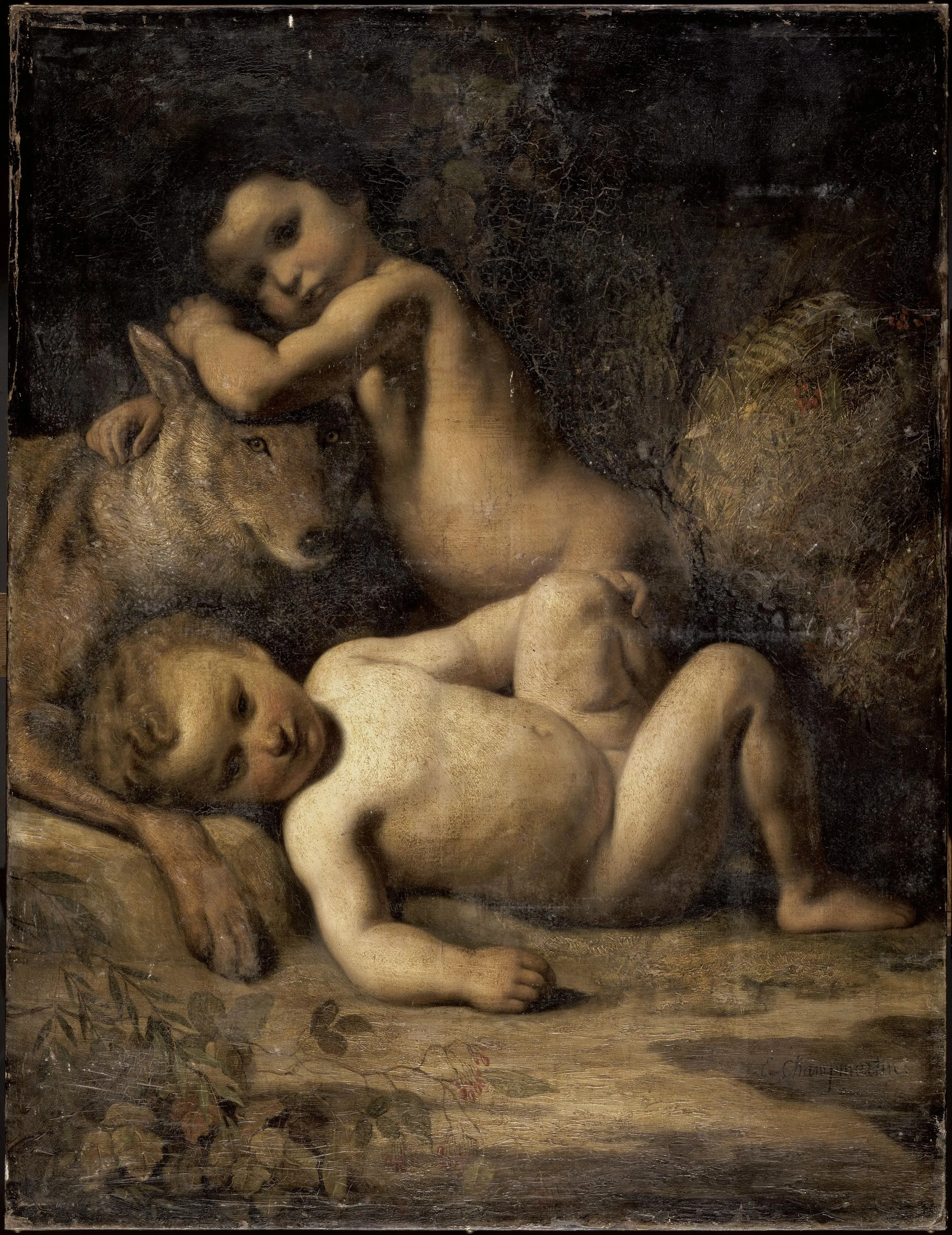 Peinture de Champmartin, Romulus et Remus