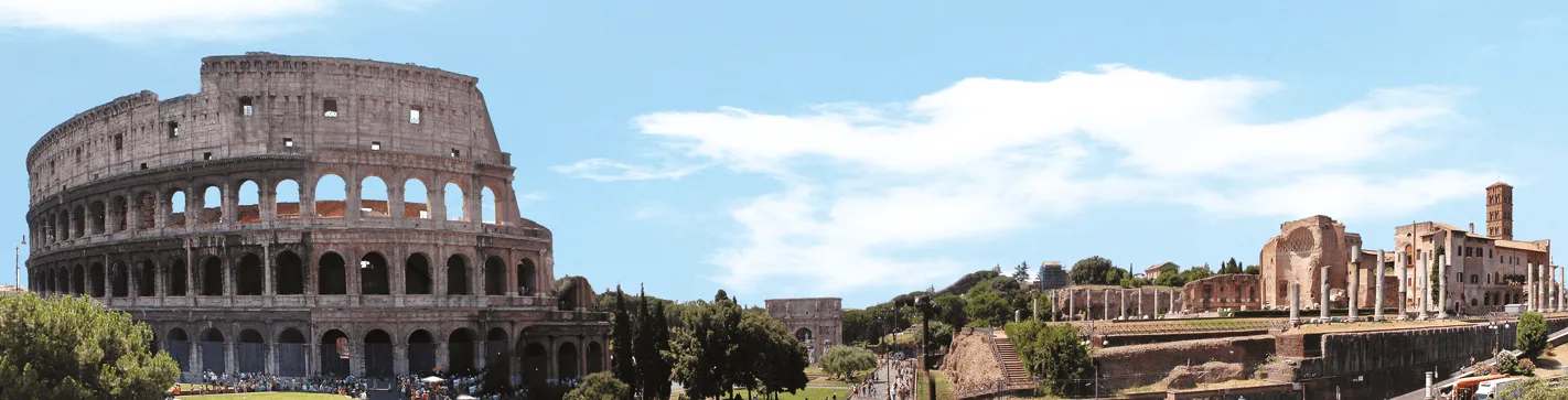 Le Colisée et le Forum romain