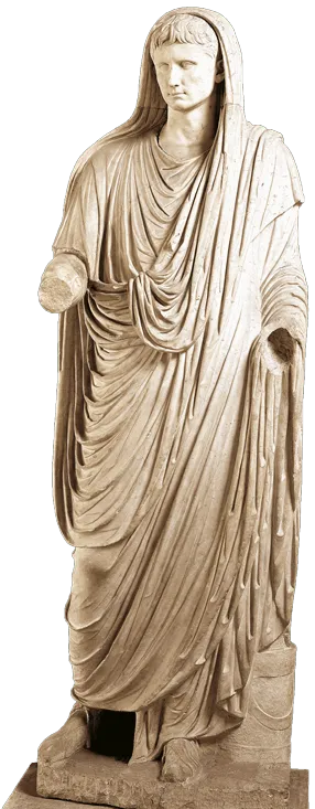 Statue de Octave Auguste en grand pontife
