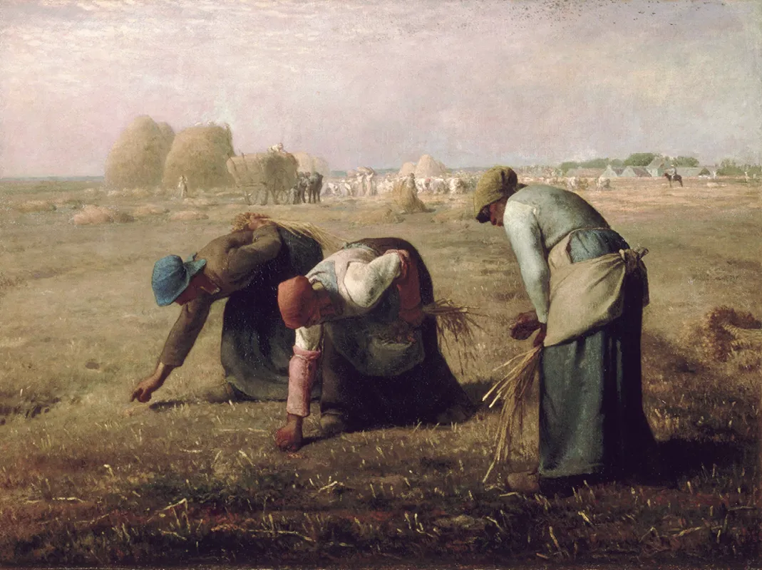 Jean-François Millet, Des glaneuses, 1857, huile sur toile, 83,8 × 111,8 cm (musée d'Orsay, Paris).