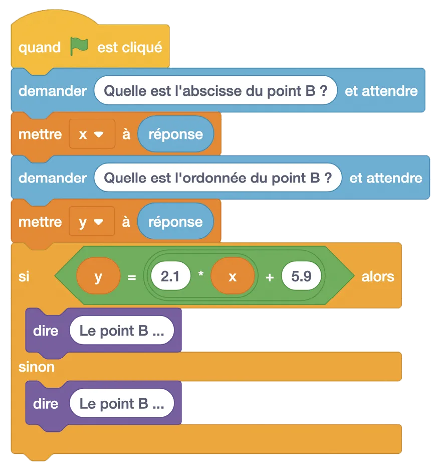 Programme 2, Scratch