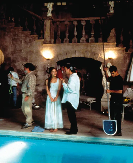 Photographie du tournage du film de Baz Luhrmann, 1996.