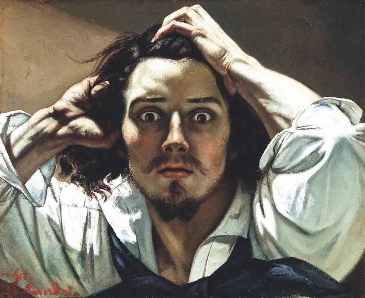 Gustave Courbet, Le Désespéré, 1843-1845, huile sur toile, 45 × 54 cm (collection privée).