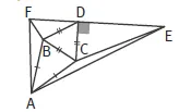 Triangle FAE dans lequel on retrouve un plusieurs triangles composés des point A, B, C, D, E et F