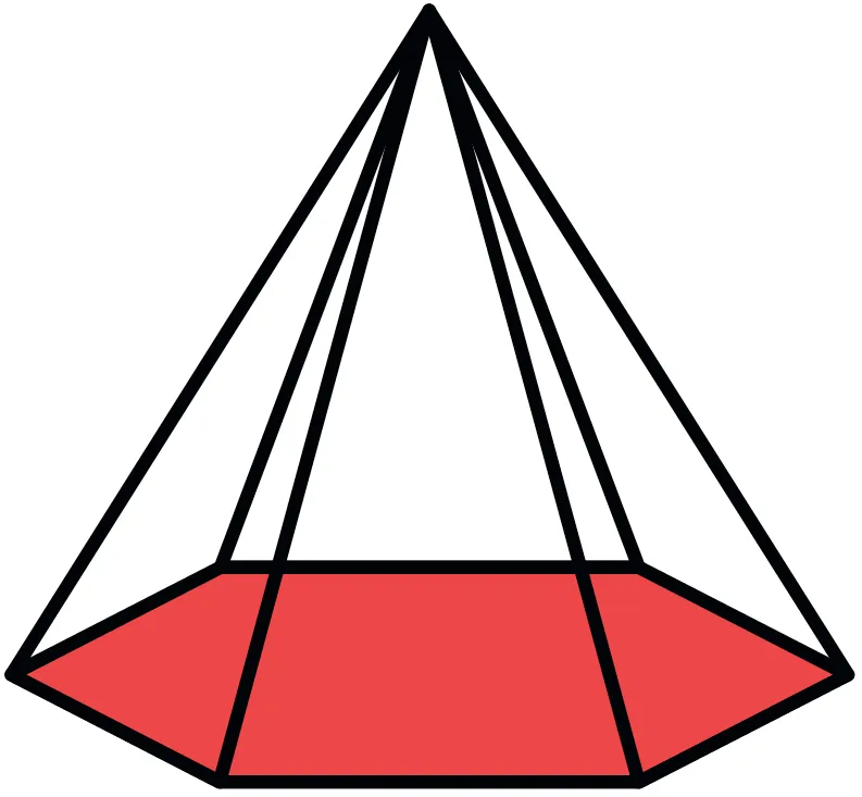 Pyramide régulière à base hexagonale