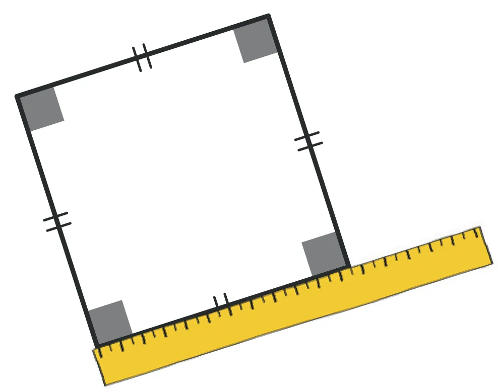 Refaire : Mesurer le périmètre d'un carré.