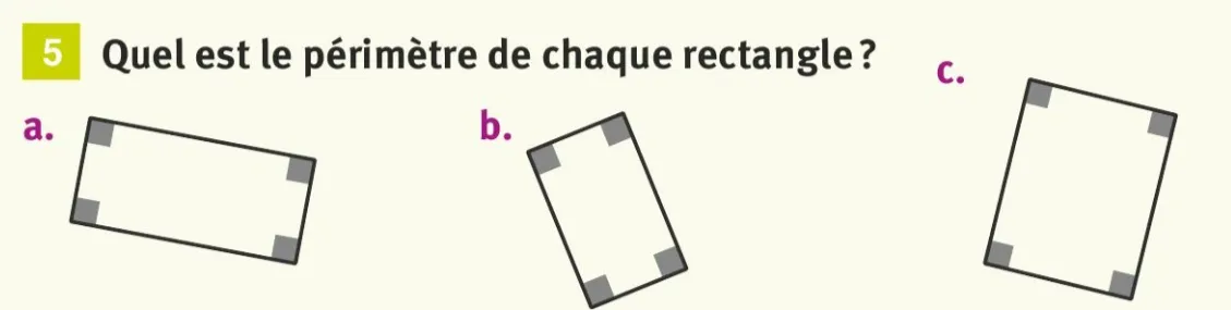 3 rectangles différents 