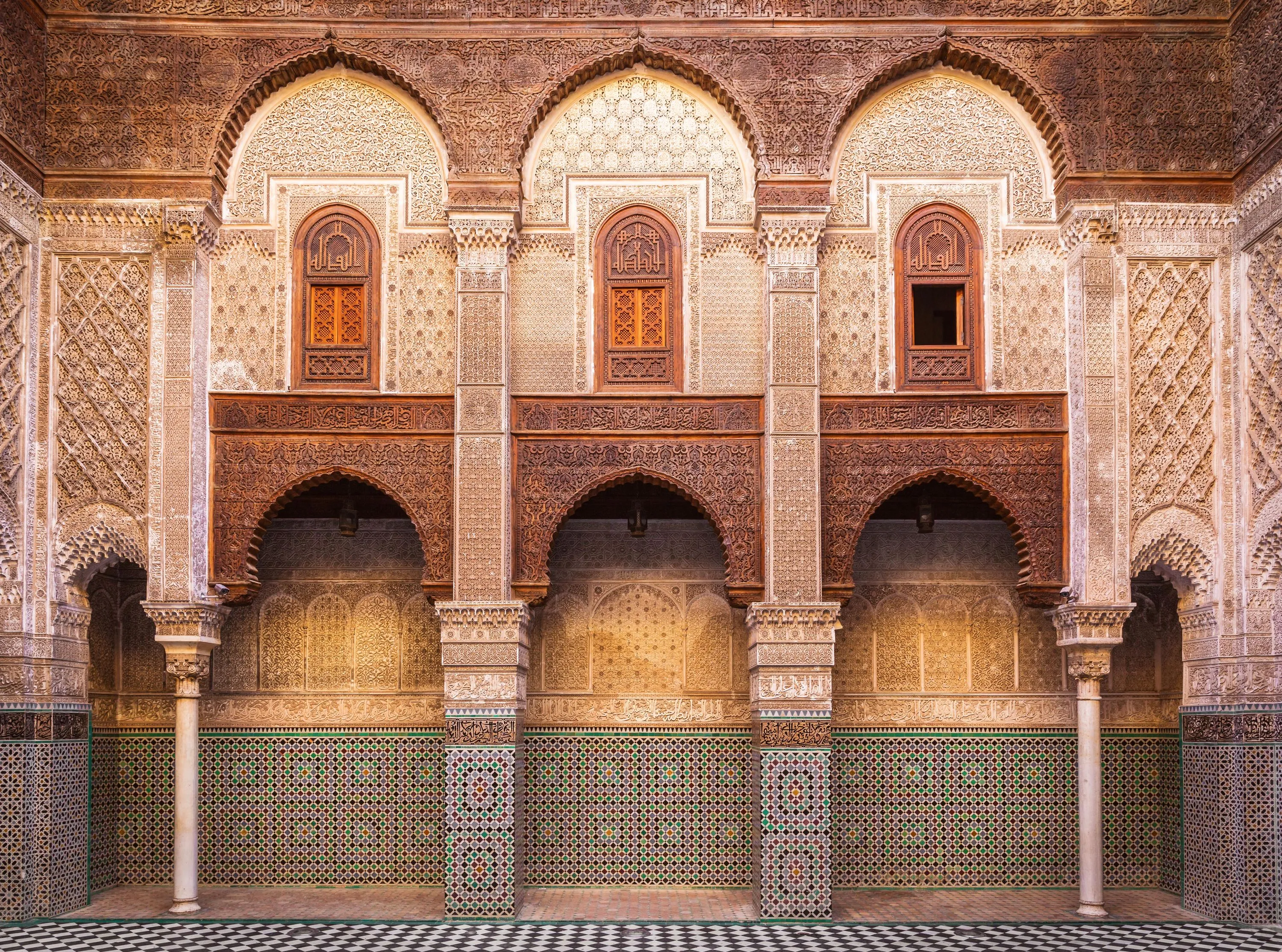 Al-Attarine Madrasa à Fez, Maroc