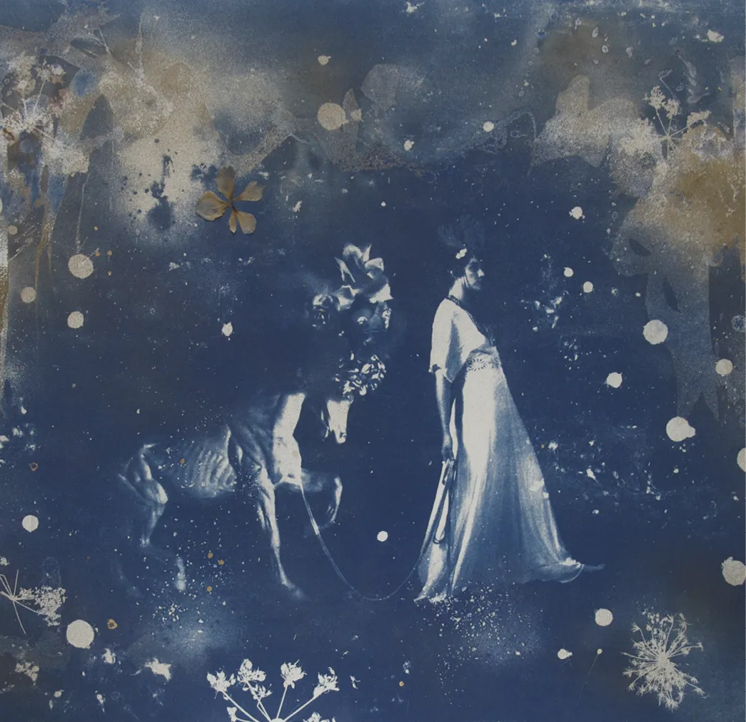 Cyanotype blue