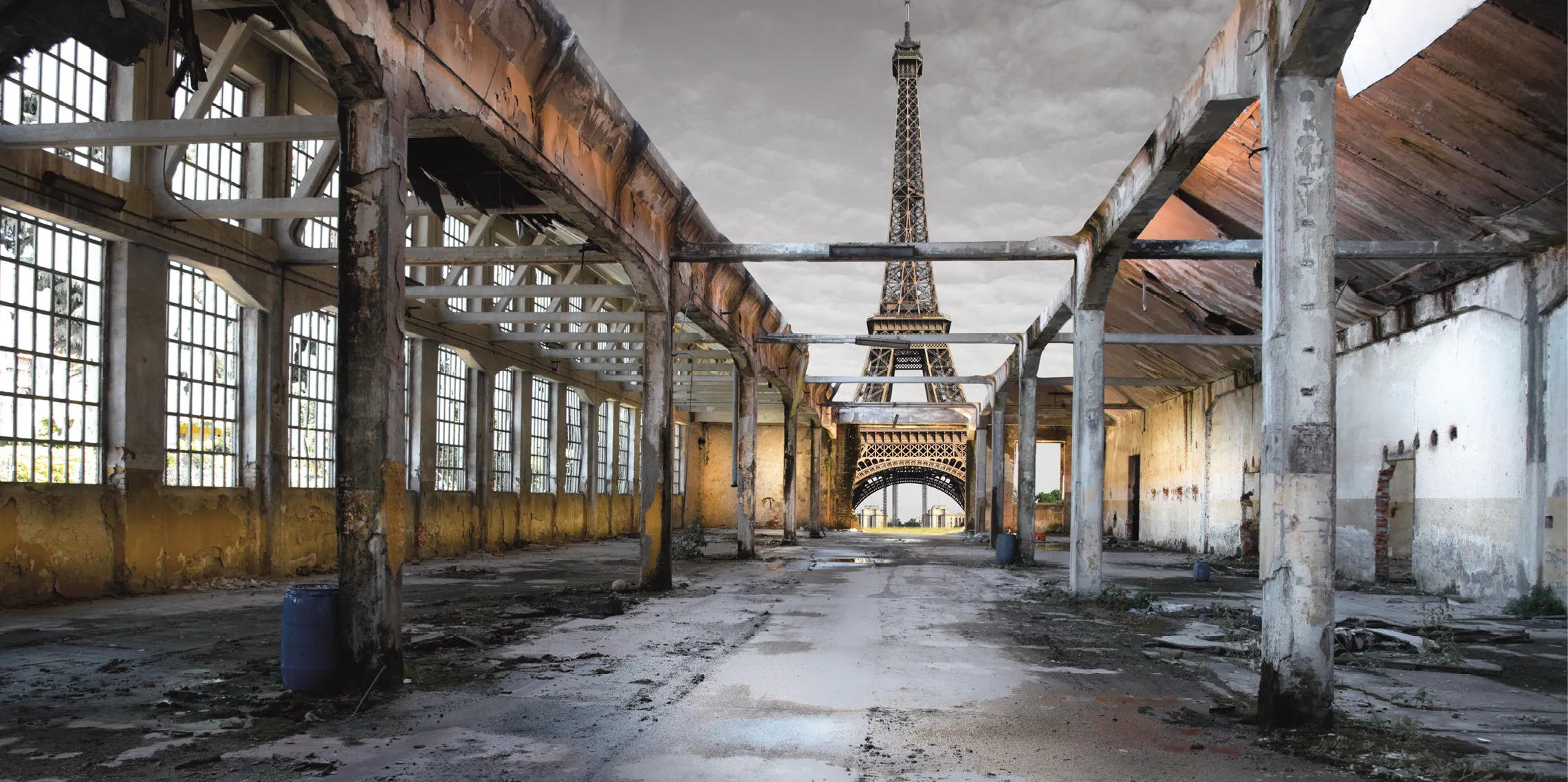 Photobeps, Vision post-apocalyptique de la tour Eiffel, image numérique, 2013.