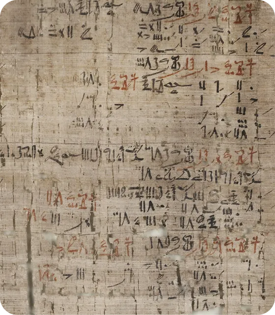 extrait du papyrus de Rhind