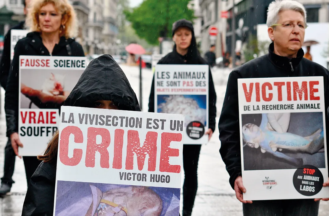 Manifestation de défense des droits des animaux, Lyon, 23 avril 2016