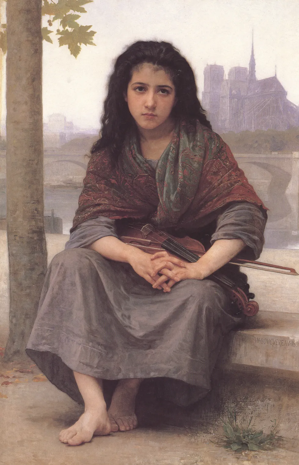 William Bouguereau, La Bohémienne,
1890, huile sur toile, 150 × 124,5 cm
(collection privée).