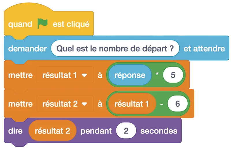 image d'un programme Scratch