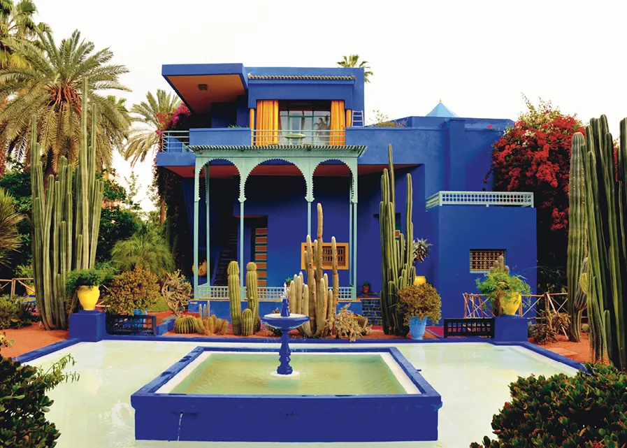 Jardin Majorelle, Marrakech, Maroc.