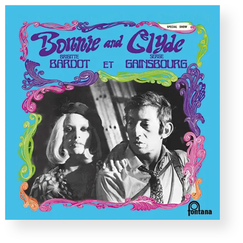 Bonnie and Clyde, chanson de Brigitte
Bardot & Serge Gainsbourg (1968)