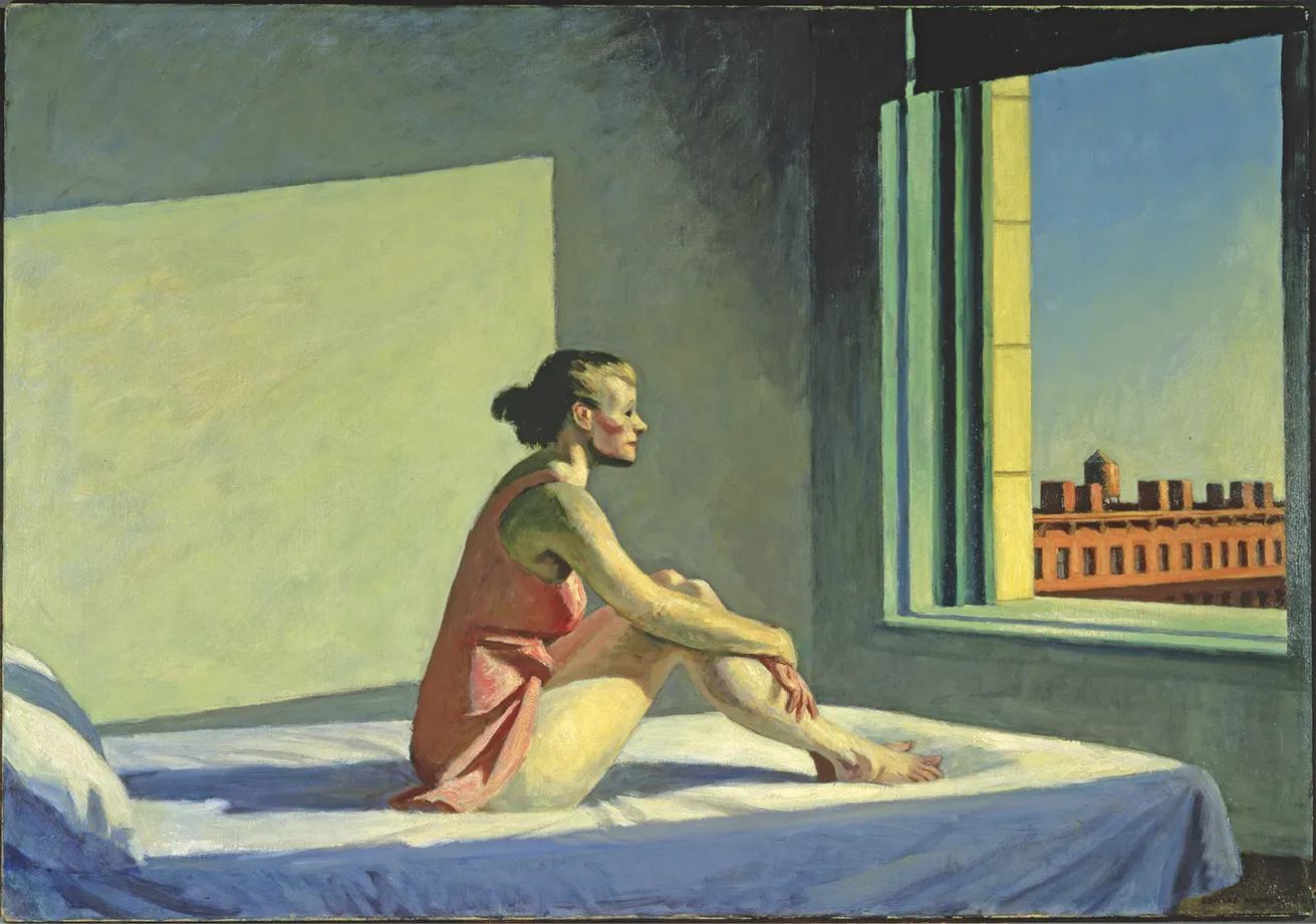 Edward Hopper, Morning Sun, 1952, huile sur toile, 102 × 71,5 cm, musée d'Art de
Columbus.