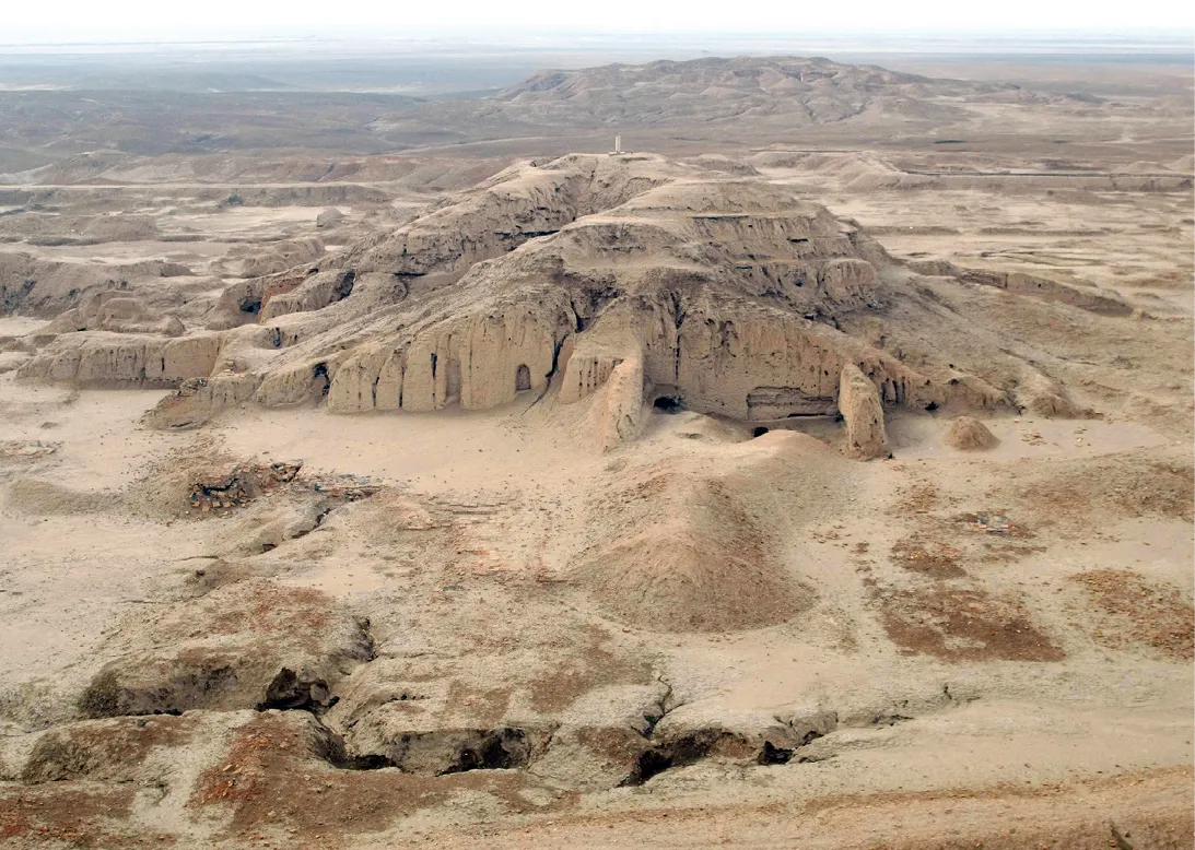 Le site archéologique de nos jours,
			à Warka, en Irak actuel