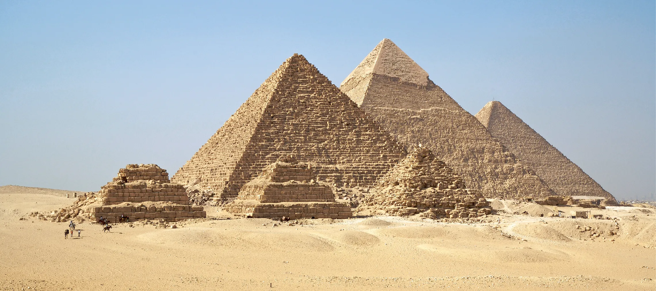 Les pyramides de Gizeh, en Égypte.