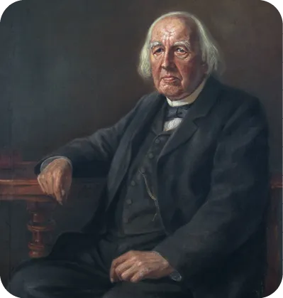 Karl Weierstrass peint par Conrad Fehr (1815-1897)