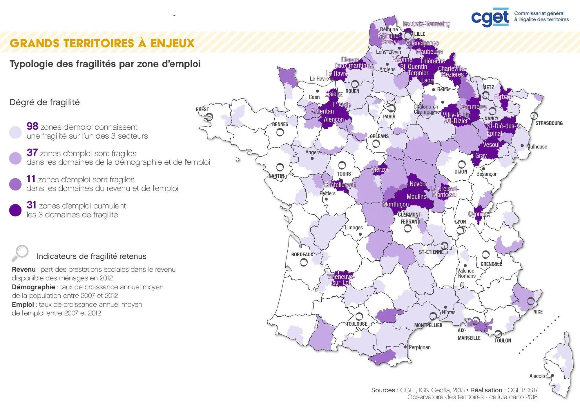 Carte CGET fragilité emplois