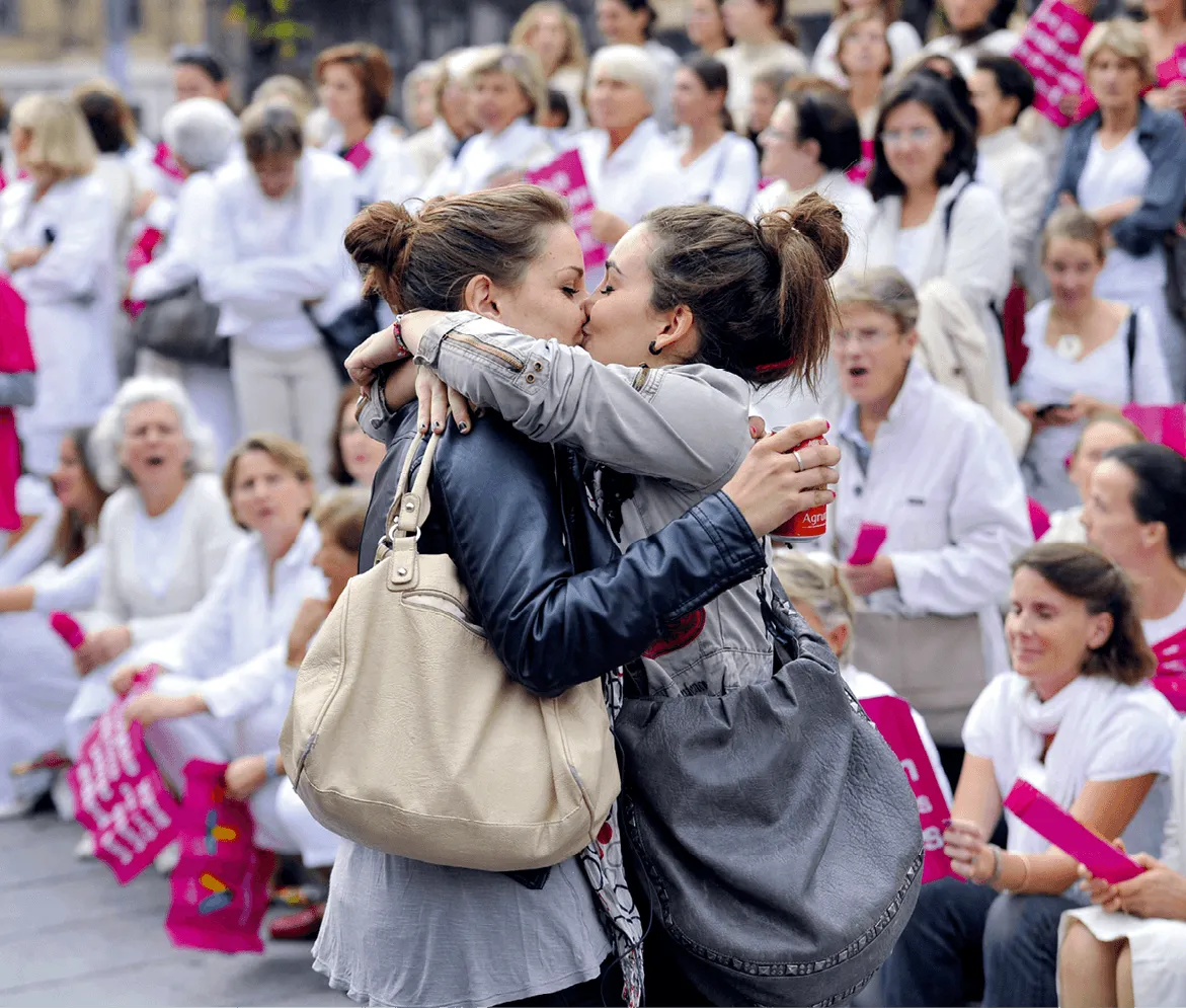 Photographie d'un baiser